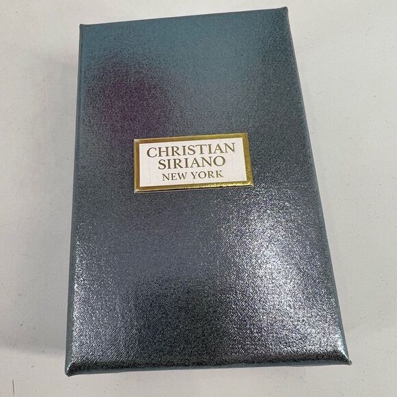 NWT Christian Siriano Waterfall Rhinestone Baguette Earrings Wedding Prom Fringe - Picture 6 of 6